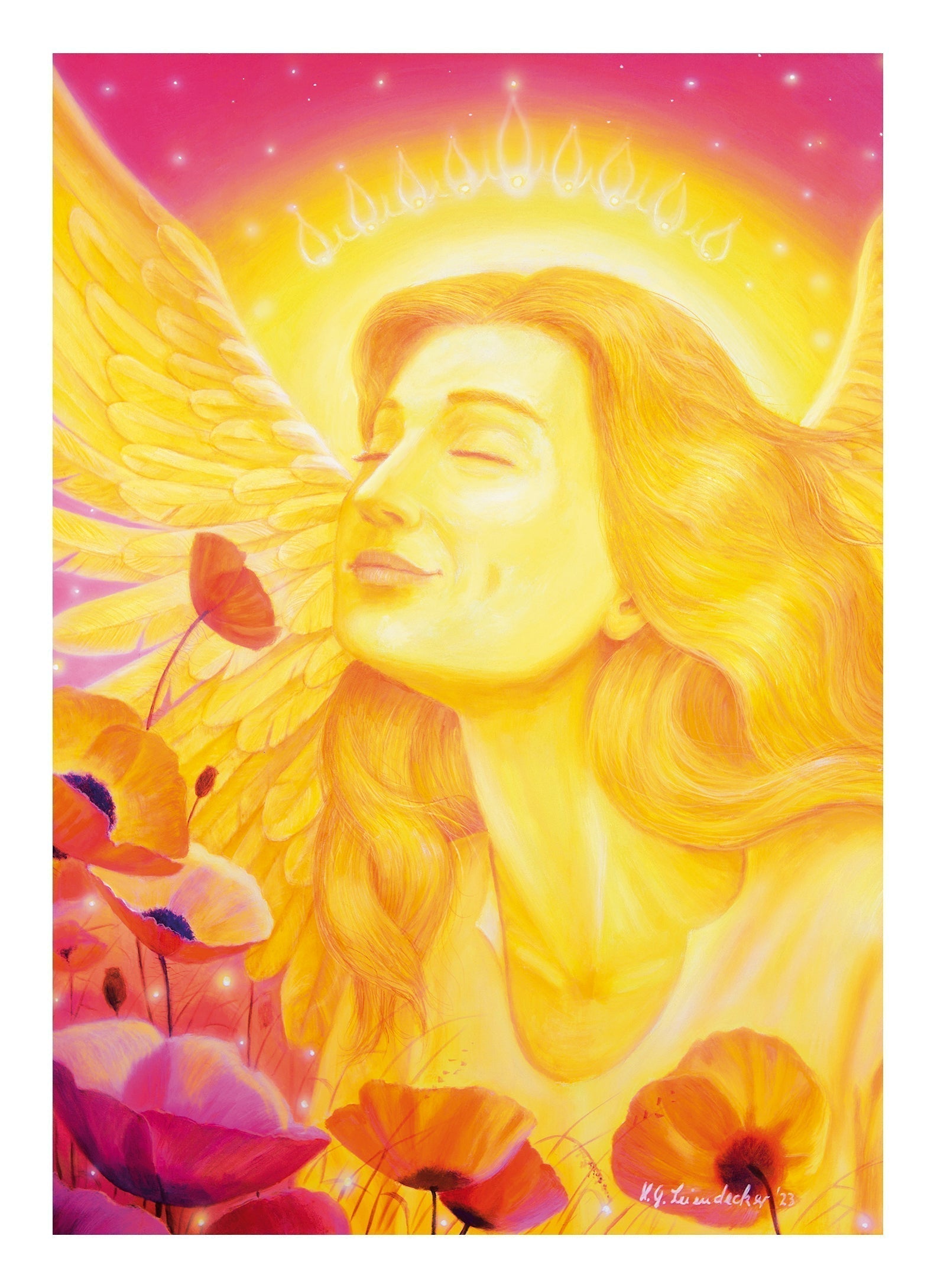 Angel of grateful enjoyment