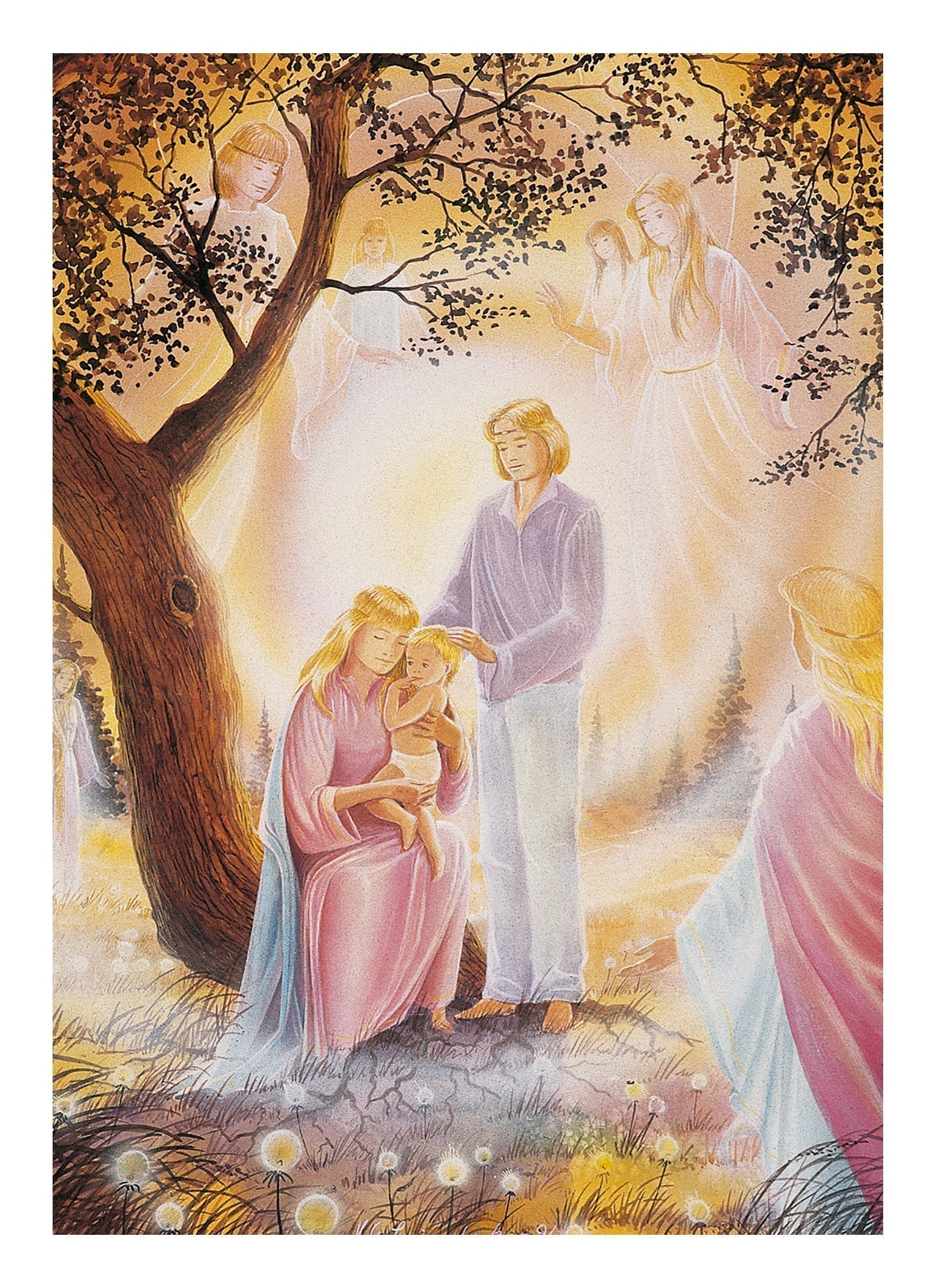 Life cycle - Family under the protection of angels